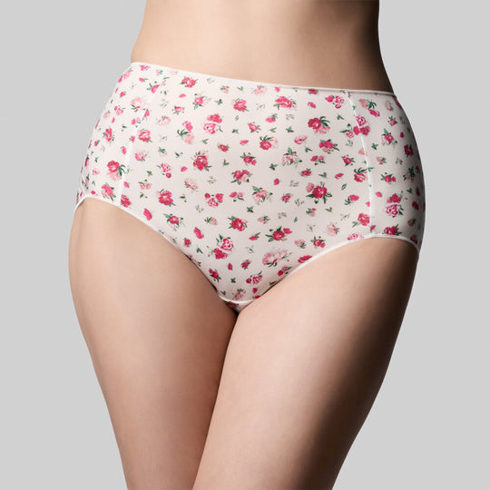 The Knicker Classic Full Brief - Rosebud White
