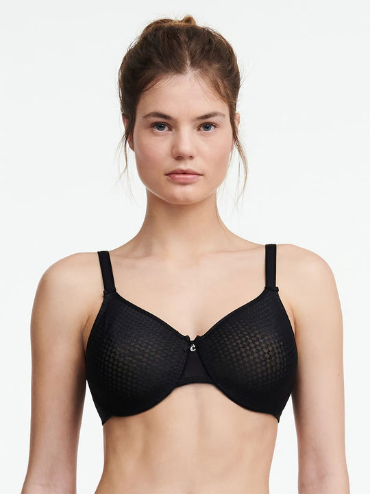 C Magnifique Nouveau Very Covering Moulded Bra - Black