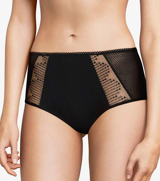 Luminesce High Waist Support Brief - Black/Gold