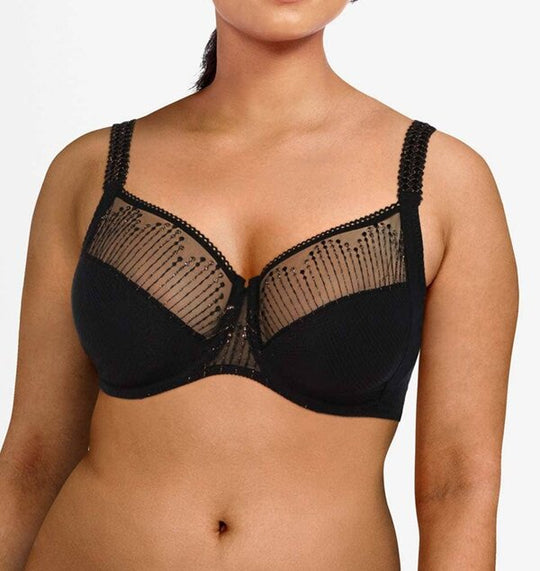 Luminesce Very Covering Under Wire Bra - Black/Gold