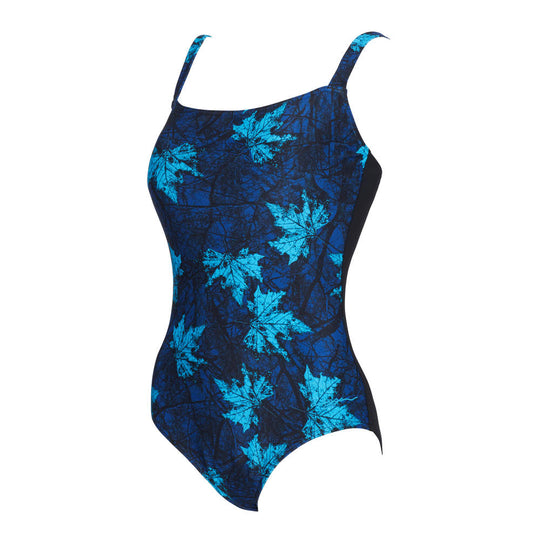 Adjustable Classic Back One Piece - Indigo Forest Print