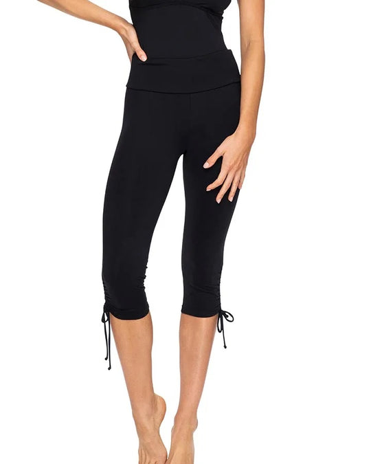 Capri Swim Pant - Black
