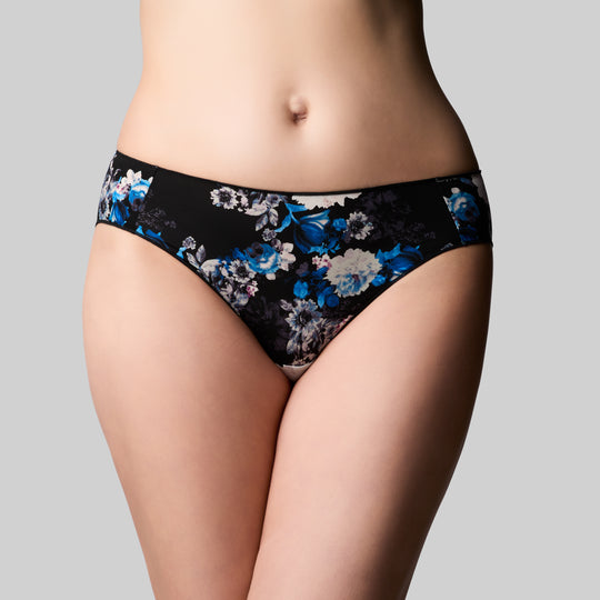 The Knicker Classic Bikini - Midnight Bloom