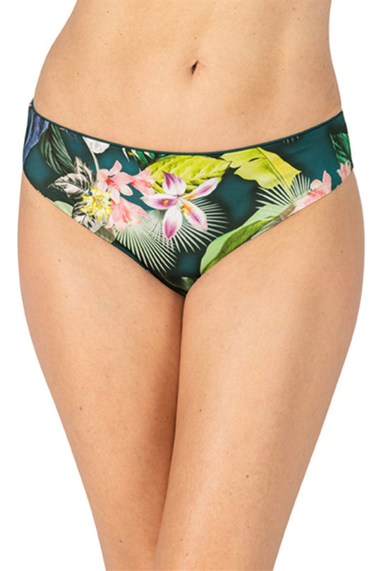 Flower Spirit Bikini Pant - Deep Emerald/Jungle