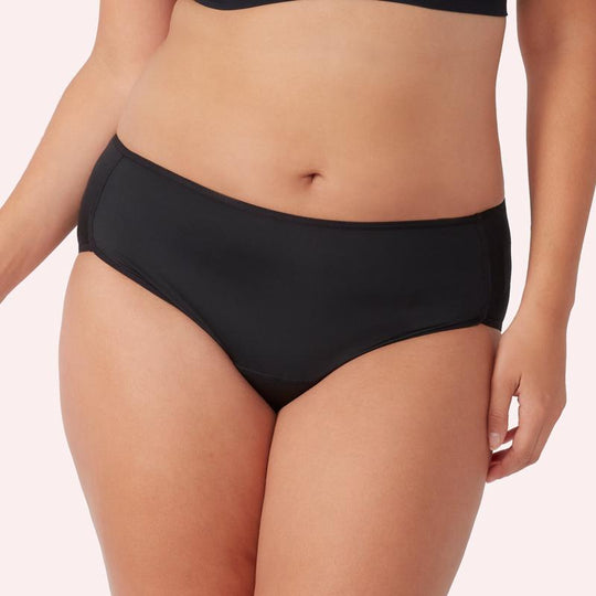 Love Luna Period Midi Brief - Black
