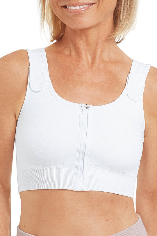 Pamela Seamless Surgical Bra - White