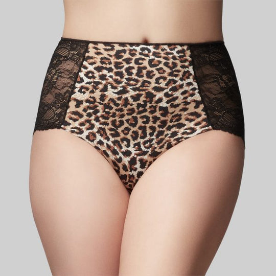 The Knicker Precision And Lace Full Brief - Safari