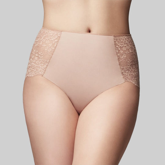The Knicker Precision And Lace Full Brief - Nude