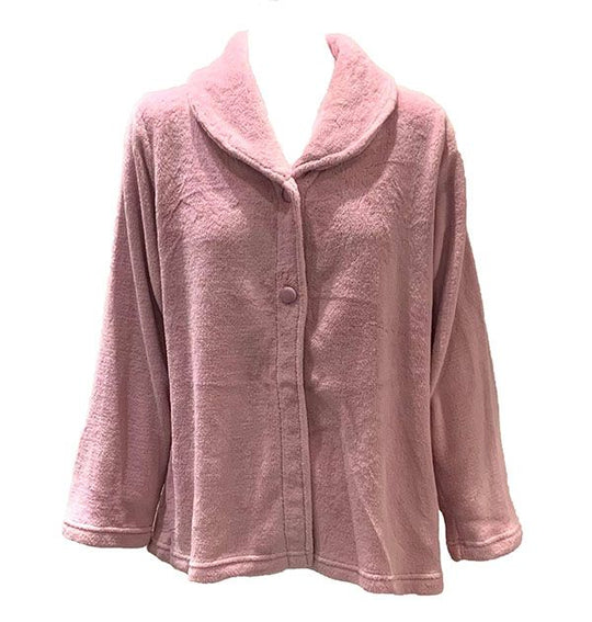 Luxury Sleep Jacket - Dusty Pink