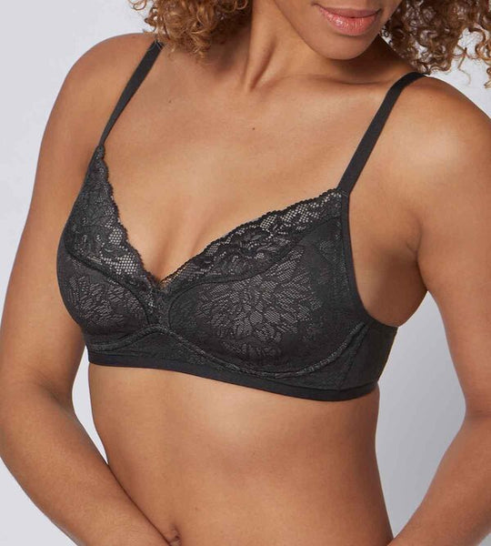 Fit Smart Padded Soft Cup Bra - Black