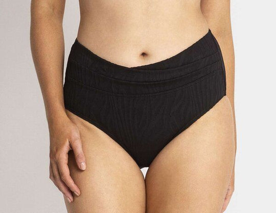 Ava Soft Wrap Mid Rise Pant - Black