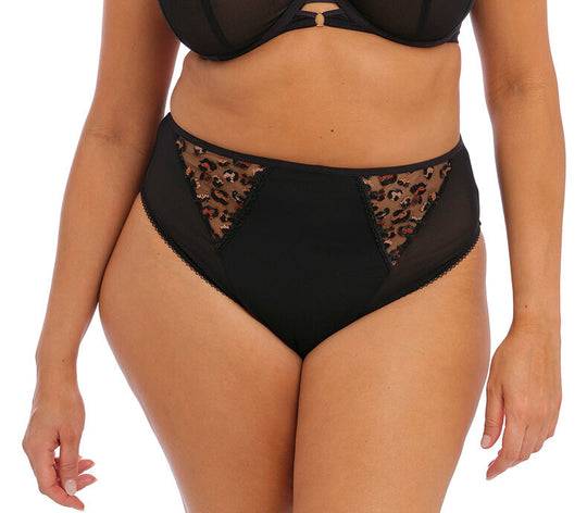 Namrah High Leg Brief - Black