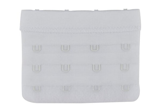 4 Hook Bra Extender - White