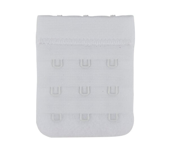 3 Hook Bra Extender - White
