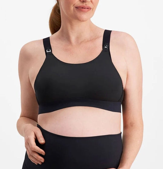 Maternity Sport Crop - Black