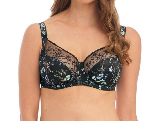Harper Underwire Side Support Bra - Black