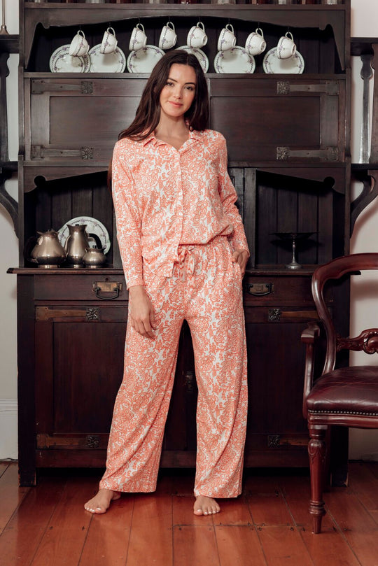 Ananya Pyjama Set - Peach