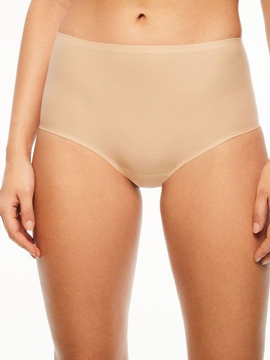 Soft Stretch Full Brief - Nude