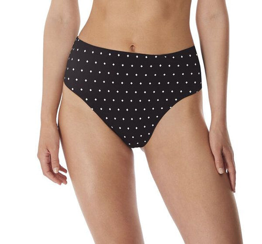 Jewel Cove High Waist Bikini Brief - Black
