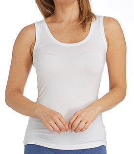 Tani Scoop Tank - White