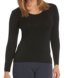 Tani Scoop L/S Top - Black