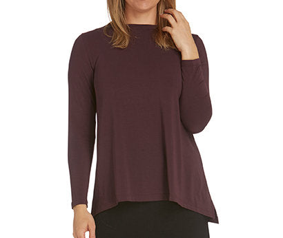 Swing Long Sleeve Tee - Wine