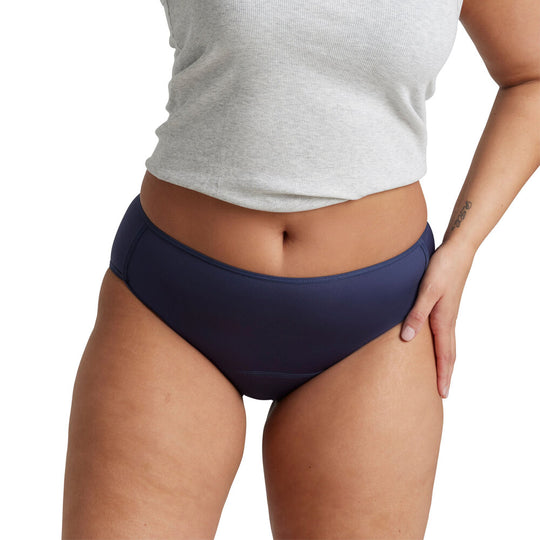 Love Luna Period Midi Brief - French Navy