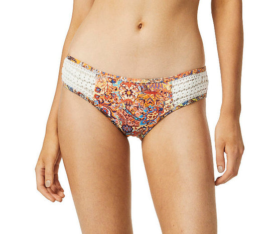 Golden Temple Crochet Hipster Pant - Multi