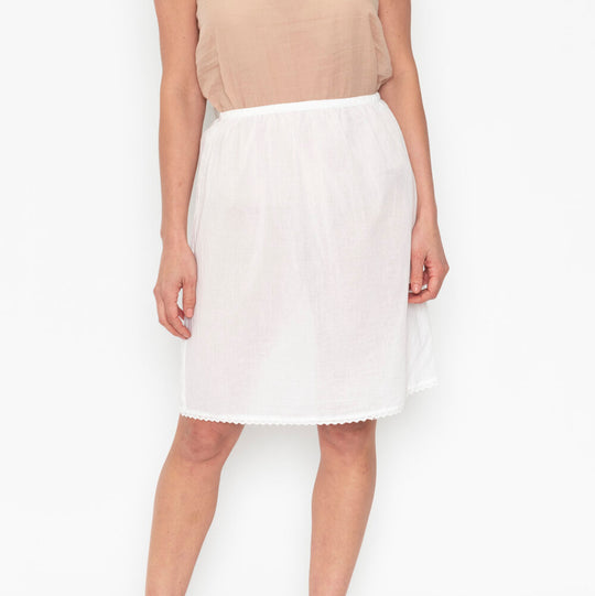 Half Slip - White