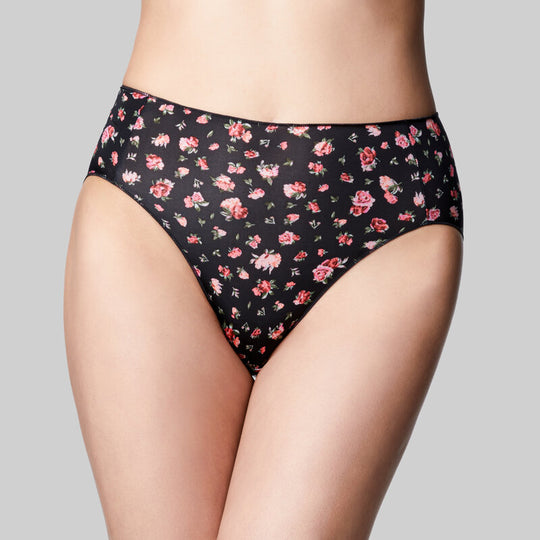 The Knicker Classic Hi Cut Brief - Rosebud