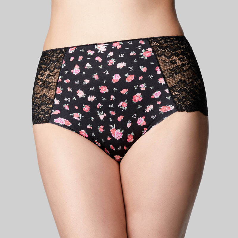 The Knicker Precision And Lace Full Brief - Rosebud