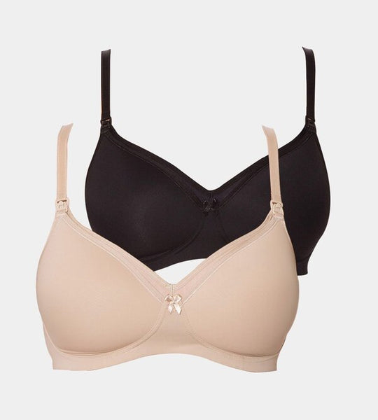 Mamabel Smooth 2 Pack - Nude/Black