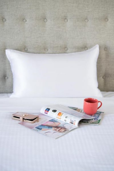100% Mulberry Silk Pillowcases - White