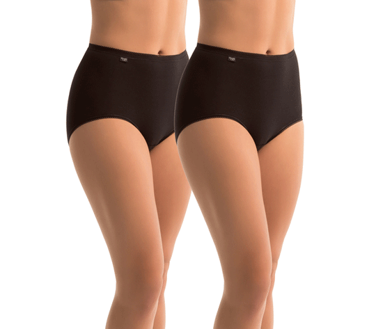 Sloggi Maxi Brief 2 Pack - Black